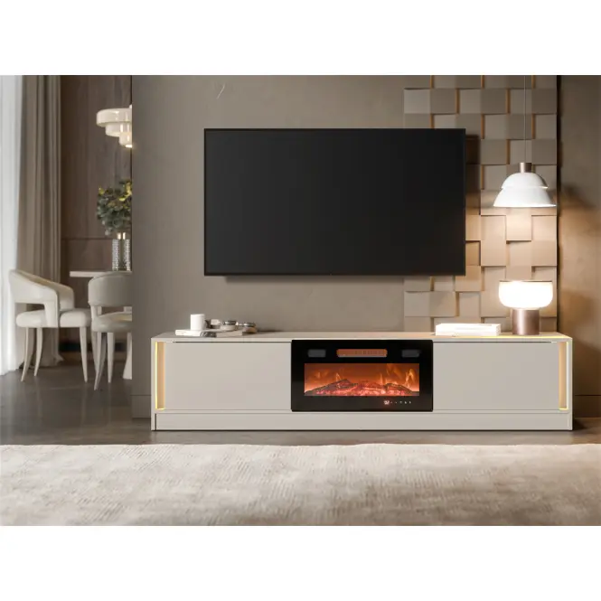 Szafka RTV Mizu Ef Kasmír + Kominek Ef800040