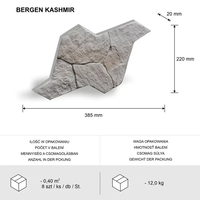Betonkő Bergen kashmir,3