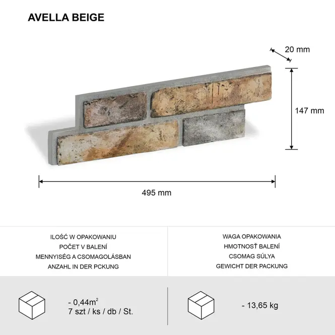 Betonkő Avella beige,3