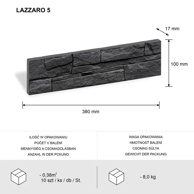 Betonkő Lazzaro 5 csillám,3