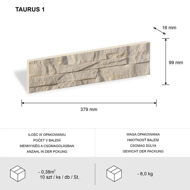 Gipszkő Taurus 1,3