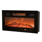 Kominek Elektryczny Ef-800100 Rgb - Drewno - Czarny