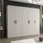 Szekrény Bari 1 250 kasmír/fekete,5