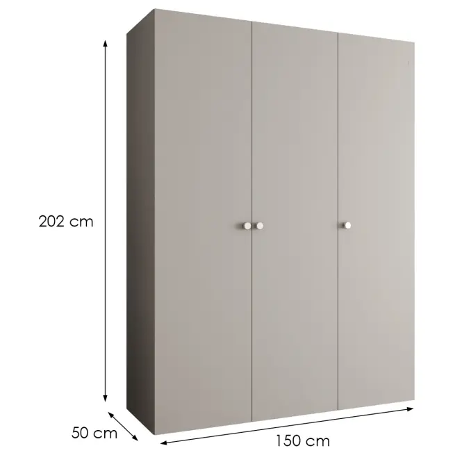 Szekrény Parma 1 150 kasmír/ezüst,2