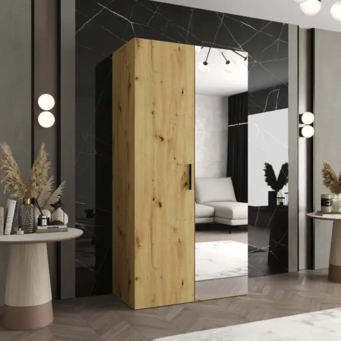 Szekrény Bari 2 100 artisan/fekete,5