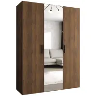 Szekrény Bari 2 150 dió/fekete