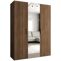 Szekrény Bari 2 150 dió/aranysárga