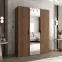 Szekrény Bari 2 150 dió/aranysárga,5