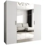 Szekrény Bari 2 200 fehér/ezüst