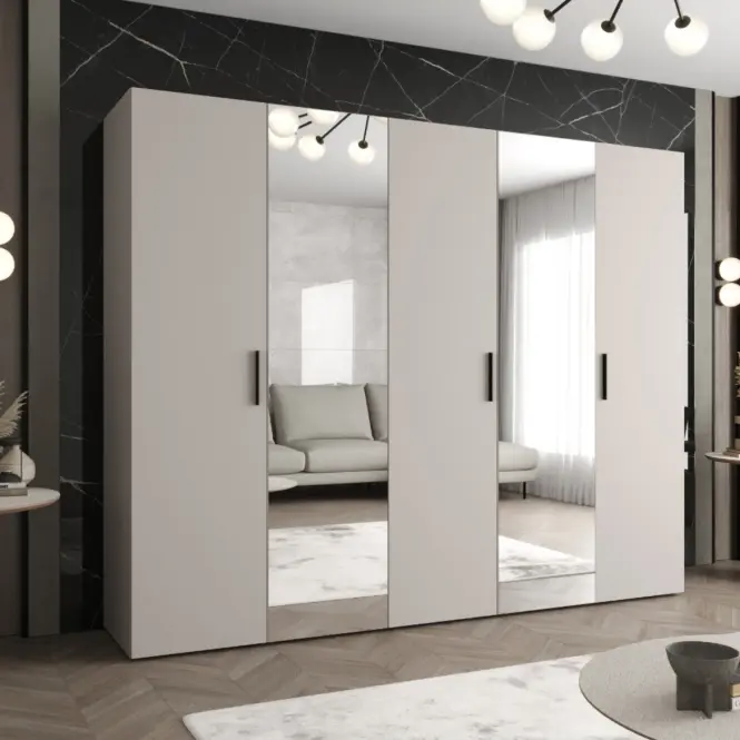Szekrény Bari 2 250 kasmír/fekete,5