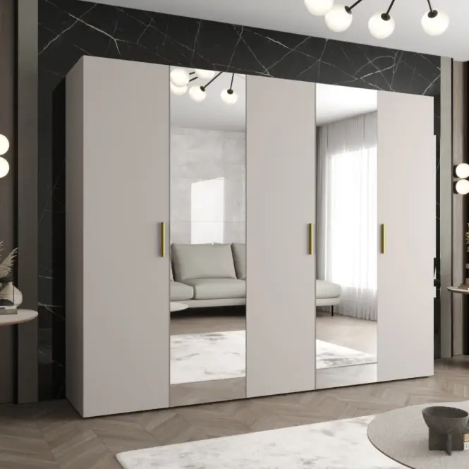 Szekrény Bari 2 250 kasmír/aranysárga,5