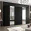 Szekrény Bari 2 300 fekete/ezüst,5