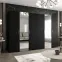 Szekrény Bari 2 300 fekete/aranysárga,4