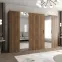 Szekrény Bari 2 300 dió/ezüst,5