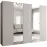Szekrény Parma 2 250 kasmír/ezüst