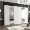 Szekrény Parma 2 300 fehér/aranysárga,5