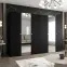 Szekrény Parma 2 300 fekete/ezüst,5