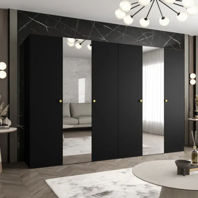 Szekrény Parma 2 300 fekete/aranysárga,5