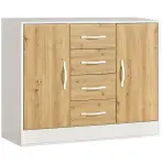 Komód Perfect 120 Tölgy/Fehér