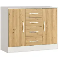 Komód Perfect 120 Tölgy/Fehér