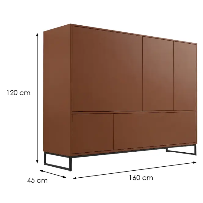Komód Genua D-Lux Terracota,2