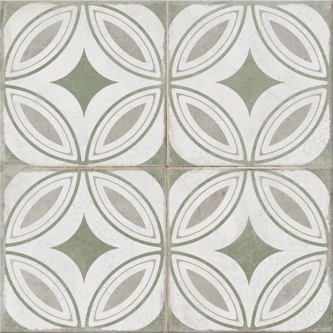 Toscaria Charm Green Patchwork Matt 42/42,2