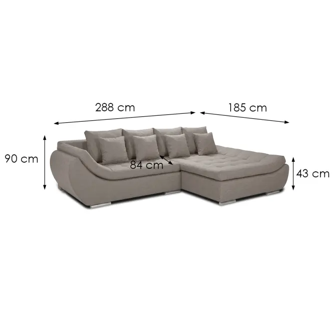 Sarokgarnitúra szett Hugo 2R-LC Vibe 21,5
