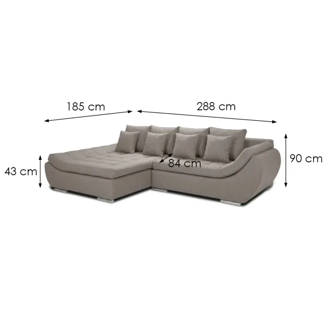 Sarokgarnitúra szett Hugo LC-2R Vibe 21,5