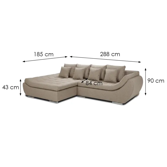Sarokgarnitúra szett Hugo LC-2R Vibe 08,5