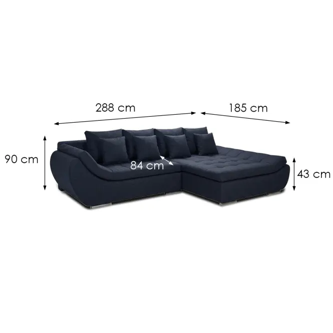 Sarokgarnitúra szett Hugo 2R-LC Vibe 79,5