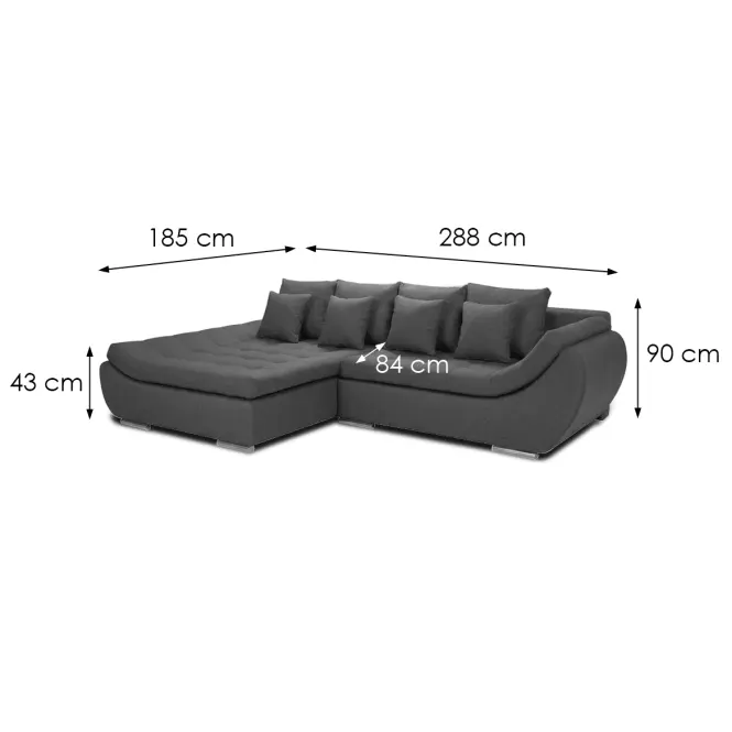 Sarokgarnitúra szett Hugo LC-2R Vibe 97,5