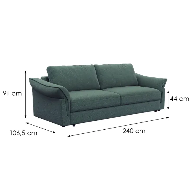 Kanapé Dusc-25307 zöld