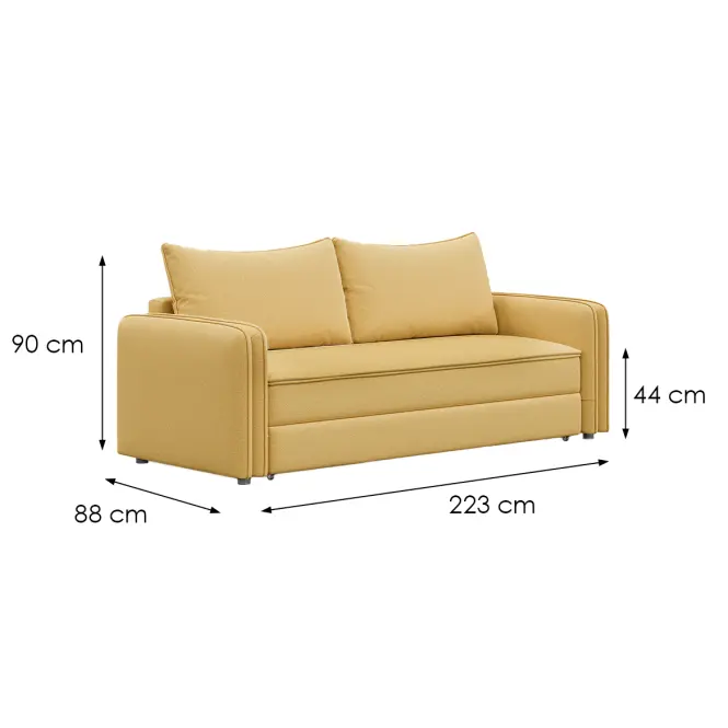 Kanapé Dusc-25308 sárga,7