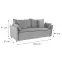 Kanapé Dusc-23099 szürke,6