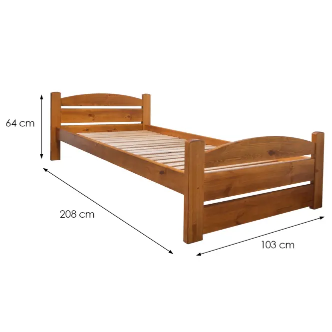 Ágy T2 Torsten 90x200 Tölgy