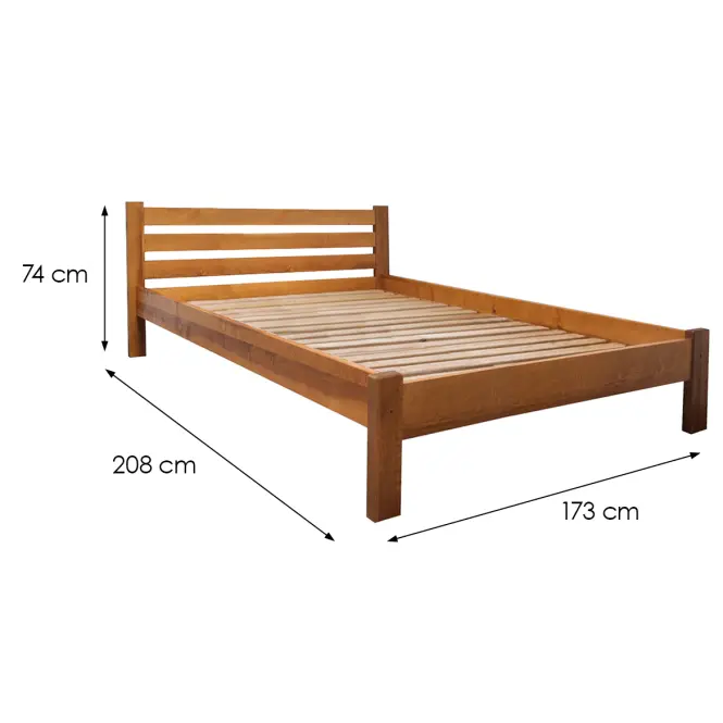 Ágy Ewa 160x200 Faipari Bükkfa Wyb. Égerfa