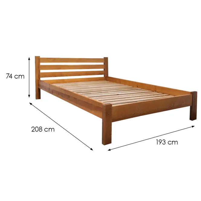 Ágy Ewa 180x200 Faipari Bükkfa Wyb. Égerfa