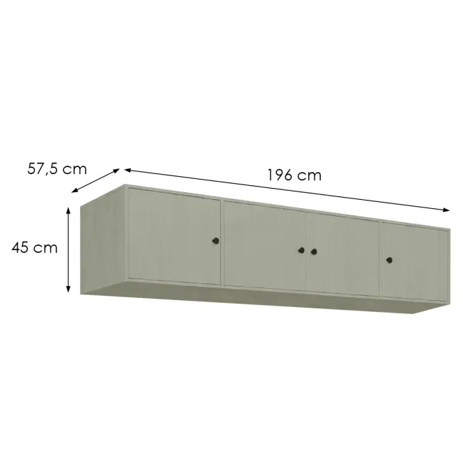 Szekrény Siena D4 Lux Eukaliptusz,2
