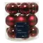 18 darabos üveggömb készlet 4cm – piros 9010442,2