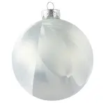 8 darabos üveggömb készlet 7cm – fehér Ice 9140544
