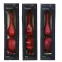Üveg csúcsdísz karácsonyfára 31cm – mix piros 9170224,2