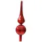 Üveg csúcsdísz karácsonyfára 31cm – mix piros 9170224,4