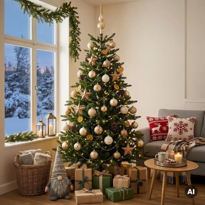 Üveg csúcsdísz karácsonyfára 31cm – mix aranysárga 9170226,10