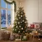 Üveg csúcsdísz karácsonyfára 31cm – mix aranysárga 9170226,10