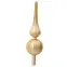 Üveg csúcsdísz karácsonyfára 31cm – mix aranysárga 9170226,5