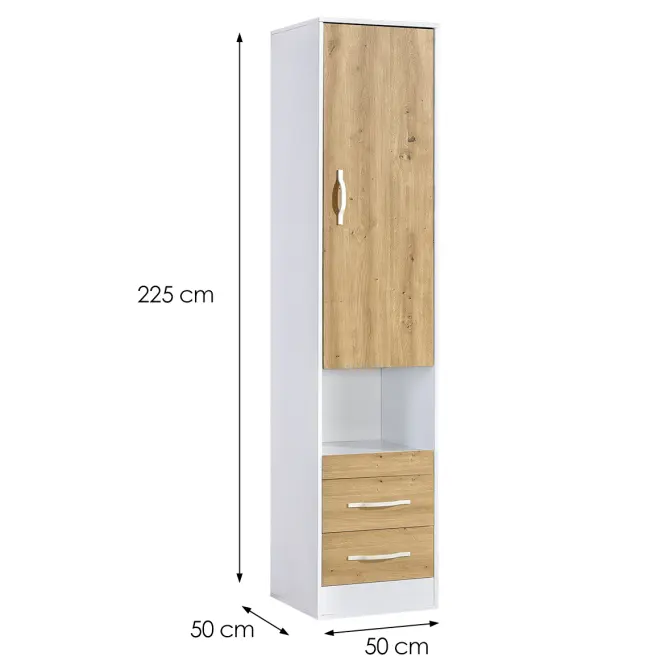 Regál Perfect 50 Dąb/Fehér