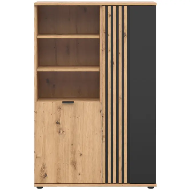 Regál Vabres Artisan/Fekete 2d
