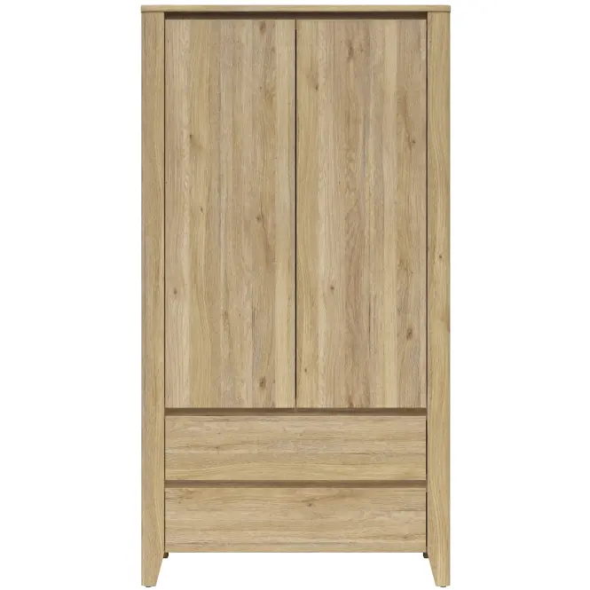 Szekrény Sawira Ii 106,5 Cm - Tölgy Mauvella, Kétajtós, Fiókok,3