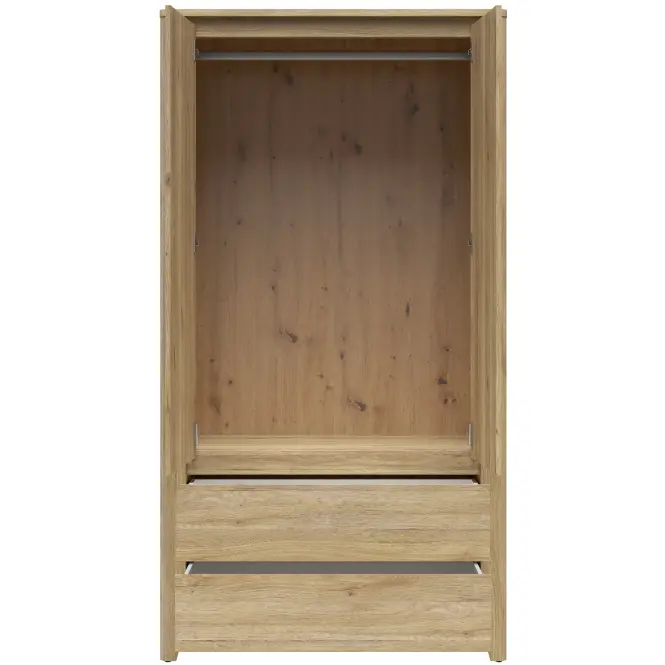 Szekrény Sawira Ii 106,5 Cm - Tölgy Mauvella, Kétajtós, Fiókok,6