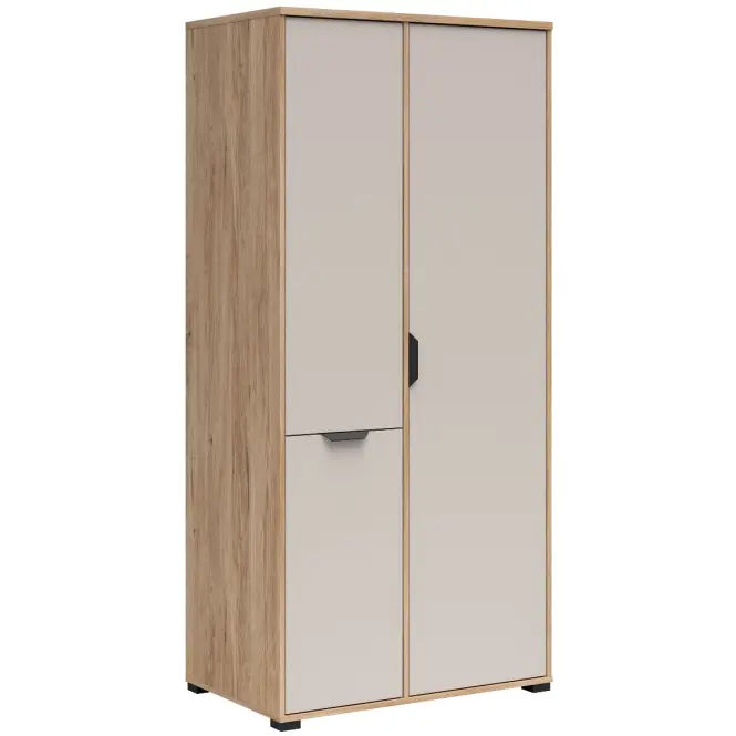 Szekrény Chuck 90 Cm – Tölgy Mauvella/Kasmír,Háromajtós